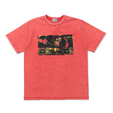 C.e t shirts washed batik oil painting printing round neck short sleeve men and women