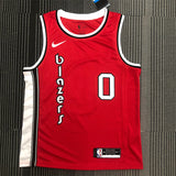 NBA Jerseys Trailblazer Vintage, Red 0, Lillard