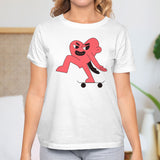 Valentine's Day T-Shirts Couple Love Print Sweet Style