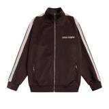Palm Angels Sweatshirts Suit Striped Color Matching Sports Suit Loose Casual Suit