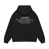 Amiri hoodie hollywood art word printing