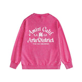 Amiri washed sweatshirt la limited art word printing washed and distressed