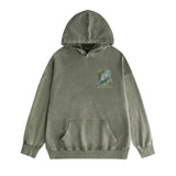 Amiri washed hoodie black panther washed distressed printing