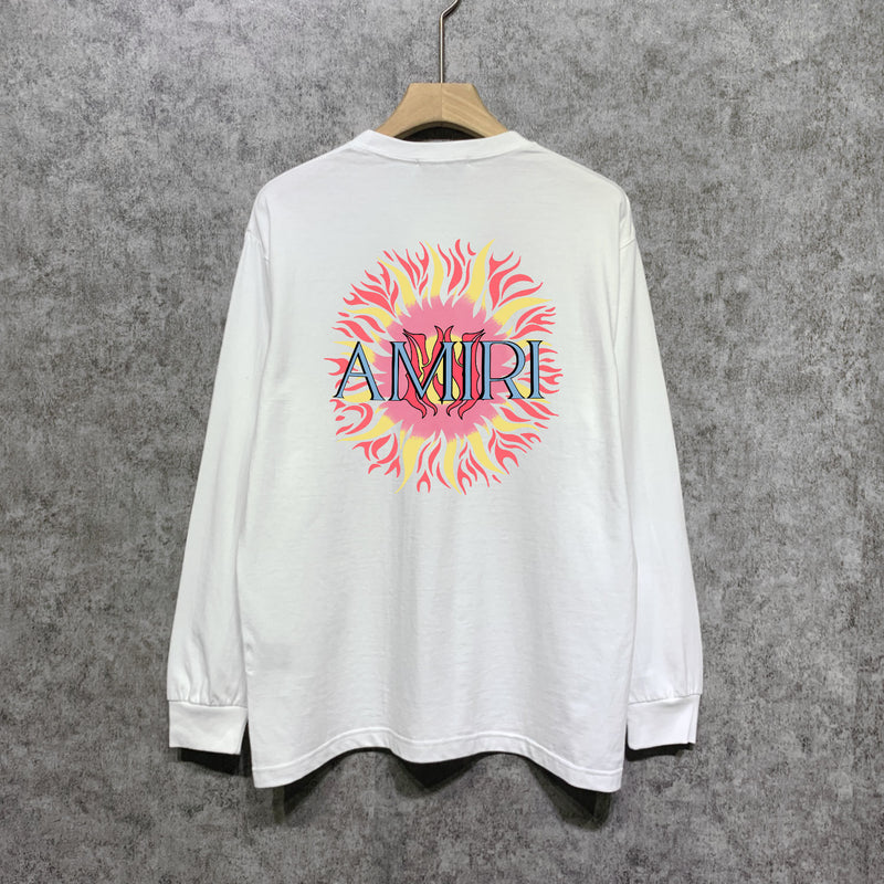 Amiri long sleeve shirts colorful sun print