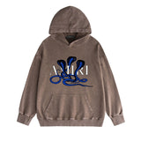 Amiri washed hoodie new font cobra washed distressed printing