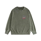 Amiri washed sweatshirt splattered color ring printing washed and distressed
