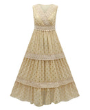 Women Dresses Feel the Sea Breeze on the Beach in Princess Dream Dress
