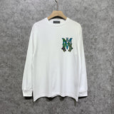 Amiri long sleeve shirts waist flower camouflage letterprinting