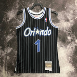 NBA Jerseys MN hot-pressed retro jersey: SW Magic 95 season, black No. 1, Hardaway