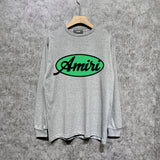 Amiri long sleeve shirts oval letterprinting
