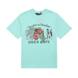 Palm Angels T Shirts Skull Letter Print Short Sleeve T-Shirt