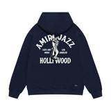 Amiri hoodie wolf music hand print