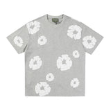 Denim Tears T Shirt ShortsPuff Print Short Sleeve T-shirt Loose Couple Shorts Suit(Options need to be purchased separately)
