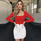 Women Tops Fashion Sexy Slim Fit Fitness Top (Zy0414)