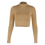 Women Tops Fashion Sexy Stretch Top Slim Fit (Zy0414)