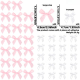 Themed Party Supplies DIY Mini Bow Garland – Double-Sided Polyester Ribbon Bows with Adhesive
