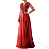 Women Party Dress Sequined Chiffon Evening Long Dress (Ss0416)