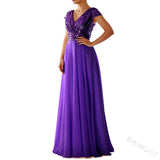 Women Party Dress Sequined Chiffon Evening Long Dress (Ss0416)