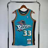 NBA Jerseys MN hot-pressed retro jersey: SW Pistons 98 season No. 33, Hill