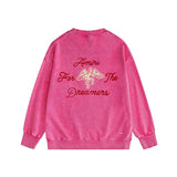 Amiri washed sweatshirt mottled pegasus printing washed and distressed
