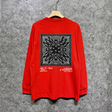 Amiri long sleeve shirts simple standard square scarf printing
