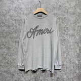 Amiri long sleeve shirts black and white printing