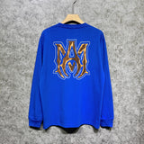 Amiri long sleeve shirts splash paint skeleton printing