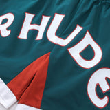 Rhude Shorts Color Matching Casual Sports Mesh Shorts