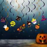 Halloween flag hanging ornaments  Halloween Witch Spiral Hanging Decoration