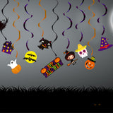 Halloween flag hanging ornaments  Halloween Witch Spiral Hanging Decoration
