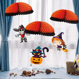 Halloween flag hanging ornaments Halloween Skeleton Cat & Witch Hanging Decoration