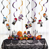 Halloween flag hanging ornaments Halloween Spiral Hanging Decorations – Party Supplies & Scene Props