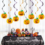 Halloween flag hanging ornaments Halloween Hanging Spiral Decorations – Vampire, Skeleton & Witch