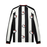 Men's long sleeve shirt - gt retro west coast sports jersey style - hip hop striped design