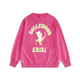 Amiri washed sweatshirt dice man printing washed and distressed