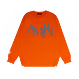 Amiri long sleeve shirts all gray overlapping letterprinting