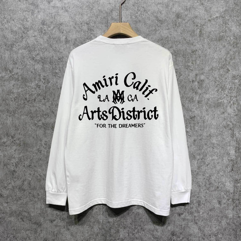 Amiri long sleeve shirts la limited art word printing
