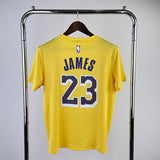 NBA Jerseys Lakers, yellow 23, quick-drying short sleeves