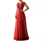 Women Party Dress Sequined Chiffon Evening Long Dress (Ss0416)