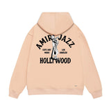 Amiri hoodie wolf music hand print