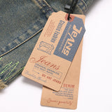 Mens Fashion Jeans Destroy embroidery thread balls 5721#