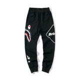 Bathing Ape Pants Shark Head Joint Colored Pockets Sweatpants Casual Pants