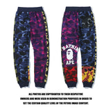 Bathing Ape Pants Shark Head Camouflage Casual Trousers Sweatpants