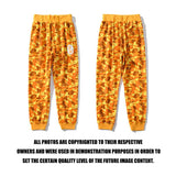 Bathing Ape Pant Joint Orange Camouflage Tie Casual Sweatpants
