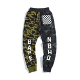 Bathing Ape Pants Shark Head Skull Trousers