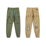 Bathing Ape Pants Shark Head Couple Casual Leggings
