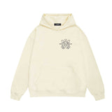 Amiri hoodie damaged oil painting sleeve print