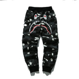 Bathing Ape Pant Shark Head Luminous, Casual Pants, Tether Print Sweatpants