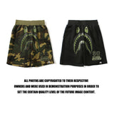 Shark Print Bape Shorts Shark Joint Casual Shorts Summer Beach Shorts