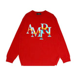 Amiri long sleeve shirts gradient overlapping letterprinting